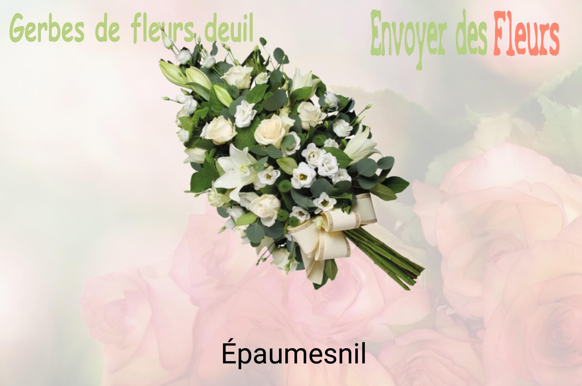 Gerbe de fleurs de deuil livrée à Épaumesnil